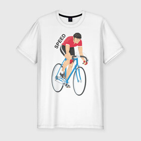 Мужская футболка премиум с принтом BikeRace в Курске, 92% хлопок, 8% лайкра | приталенный силуэт, круглый вырез ворота, длина до линии бедра, короткий рукав | 