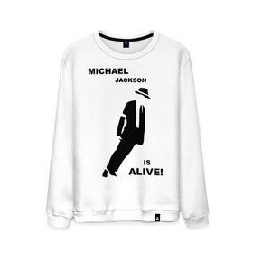 Мужской свитшот хлопок с принтом Майкл Джексон жив! в Курске, 100% хлопок |  | Тематика изображения на принте: майкл джексон