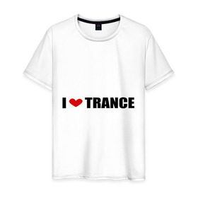 Мужская футболка хлопок с принтом I love Trance (2) в Курске, 100% хлопок | прямой крой, круглый вырез горловины, длина до линии бедер, слегка спущенное плечо. | armin | i love | tiesto | trance | музыка | музыкальные стили | транс | я люблю