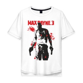 Мужская футболка хлопок Oversize с принтом Max Payne (3) в Курске, 100% хлопок | свободный крой, круглый ворот, “спинка” длиннее передней части | Тематика изображения на принте: max | max payne | payne | макс | макс пейн | пейн