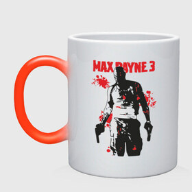 Кружка хамелеон с принтом Max Payne (3) в Курске, керамика | меняет цвет при нагревании, емкость 330 мл | max | max payne | payne | макс | макс пейн | пейн