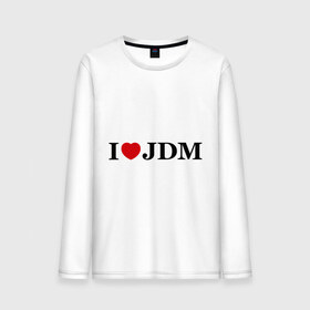 Мужской лонгслив хлопок с принтом I Love JDM в Курске, 100% хлопок |  | honda | i love japanese domestic marketхонда | i love jdm | авто | автомобиль | машины | тачки