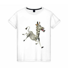Женская футболка хлопок с принтом Мадагаскар в Курске, 100% хлопок | прямой крой, круглый вырез горловины, длина до линии бедер, слегка спущенное плечо | 