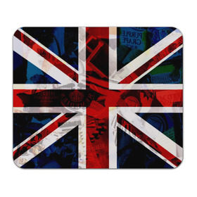 Коврик прямоугольный с принтом Британский флаг в Курске, натуральный каучук | размер 230 х 185 мм; запечатка лицевой стороны | uk | англия | британский флаг | великобритания | флаг великобритании