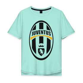 Мужская футболка хлопок Oversize с принтом Italian Serie A. Juventus FC в Курске, 100% хлопок | свободный крой, круглый ворот, “спинка” длиннее передней части | Тематика изображения на принте: фк | ювентус