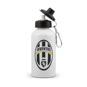 Бутылка спортивная с принтом Italian Serie A. Juventus FC в Курске, металл | емкость — 500 мл, в комплекте две пластиковые крышки и карабин для крепления | фк | ювентус
