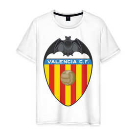 Мужская футболка хлопок с принтом Spanish Primera. Valencia FC в Курске, 100% хлопок | прямой крой, круглый вырез горловины, длина до линии бедер, слегка спущенное плечо. | valencia | valencia fc | валенсия | евро 2012 | испания | сборная испании | фк | футбольный клуб