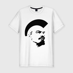 Мужская футболка премиум с принтом Ленин Панк в Курске, 92% хлопок, 8% лайкра | приталенный силуэт, круглый вырез ворота, длина до линии бедра, короткий рукав | pank | punk | punks | punks not dead | ирокез | панк | панки