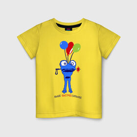 Детская футболка хлопок с принтом Зойч (2) в Курске, 100% хлопок | круглый вырез горловины, полуприлегающий силуэт, длина до линии бедер | 2014 | быстрее | выше | зоич | зойч | игры | олимпиада | сильнее | символ олимпиады | сочи