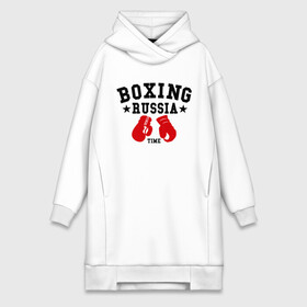 Платье-худи хлопок с принтом Boxing Russia time в Курске,  |  | boxing | boxing russia time | kickboxing | mix fight | бокс | боксер | кик бокс | кикбокс