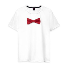 Мужская футболка хлопок с принтом Стильная бабочка в Курске, 100% хлопок | прямой крой, круглый вырез горловины, длина до линии бедер, слегка спущенное плечо. | бабочка | смокинг