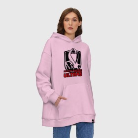 Худи SuperOversize хлопок с принтом Football Ultras в Курске, 70% хлопок, 30% полиэстер, мягкий начес внутри | карман-кенгуру, эластичная резинка на манжетах и по нижней кромке, двухслойный капюшон
 | Тематика изображения на принте: ультрас