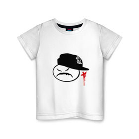 Детская футболка хлопок с принтом Yung Onix в Курске, 100% хлопок | круглый вырез горловины, полуприлегающий силуэт, длина до линии бедер | gangsta | gansta | hip | hip hop | hop | rap | оникс | рэп | рэпчина | хип | хип хоп | хипхоп | хоп