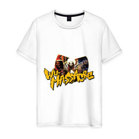 Мужская футболка хлопок с принтом Wu - Massacre в Курске, 100% хлопок | прямой крой, круглый вырез горловины, длина до линии бедер, слегка спущенное плечо. | clan | gangsta | gansta | hip | hip hop | hop | rap | wu tang | wutang | рэп | рэпчина | хип | хип хоп | хипхоп | хоп