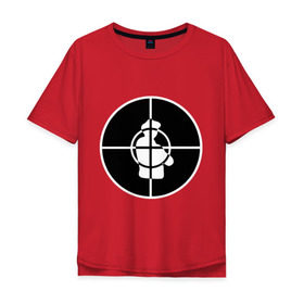 Мужская футболка хлопок Oversize с принтом Public Enemy в Курске, 100% хлопок | свободный крой, круглый ворот, “спинка” длиннее передней части | хип хоп