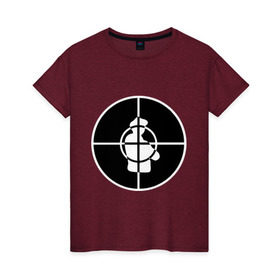 Женская футболка хлопок с принтом Public Enemy в Курске, 100% хлопок | прямой крой, круглый вырез горловины, длина до линии бедер, слегка спущенное плечо | хип хоп