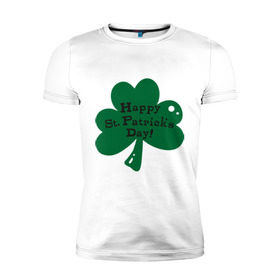Мужская футболка премиум с принтом День Св. Патрика в Курске, 92% хлопок, 8% лайкра | приталенный силуэт, круглый вырез ворота, длина до линии бедра, короткий рукав | saint patricks day | день святого патрика | ирландские