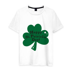 Мужская футболка хлопок с принтом День Св. Патрика в Курске, 100% хлопок | прямой крой, круглый вырез горловины, длина до линии бедер, слегка спущенное плечо. | saint patricks day | день святого патрика | ирландские