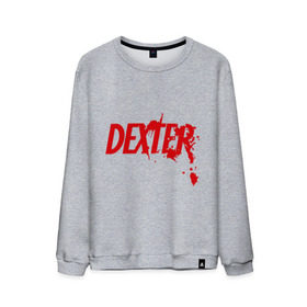 Мужской свитшот хлопок с принтом Dexter - Декстер в Курске, 100% хлопок |  | dexter | декстер | кровь | сериал