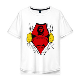 Мужская футболка хлопок Oversize с принтом Мой кумир Che Guevara в Курске, 100% хлопок | свободный крой, круглый ворот, “спинка” длиннее передней части | че гевара
