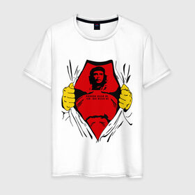 Мужская футболка хлопок с принтом Мой кумир Che Guevara в Курске, 100% хлопок | прямой крой, круглый вырез горловины, длина до линии бедер, слегка спущенное плечо. | че гевара