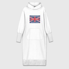 Платье удлиненное хлопок с принтом London   Лондон с флагом Англии в Курске,  |  | лондон