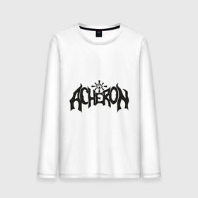 Мужской лонгслив хлопок с принтом Acheron в Курске, 100% хлопок |  | acheron | death | metal | блэк | группы | дэт метал | логотип