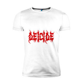 Мужская футболка премиум с принтом Deicide в Курске, 92% хлопок, 8% лайкра | приталенный силуэт, круглый вырез ворота, длина до линии бедра, короткий рукав | death metal
