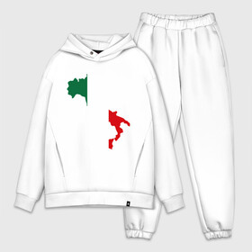 Мужской костюм хлопок OVERSIZE с принтом Италия (Italy) в Курске,  |  | italy | государство | европа | европейский | италия | карта | рим | флаг