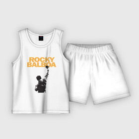 Детская пижама с шортами хлопок с принтом Рокки (Rocky Balboa) в Курске,  |  | Тематика изображения на принте: емельяненко
