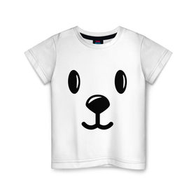 Детская футболка хлопок с принтом Собачка (4) в Курске, 100% хлопок | круглый вырез горловины, полуприлегающий силуэт, длина до линии бедер | 