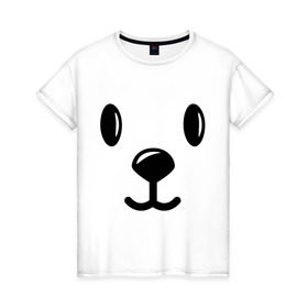 Женская футболка хлопок с принтом Собачка (4) в Курске, 100% хлопок | прямой крой, круглый вырез горловины, длина до линии бедер, слегка спущенное плечо | 