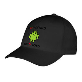 Бейсболка с принтом Paranoid android в Курске, 100% хлопок | классический козырек, металлическая застежка-регулятор размера | android | paranoid android | админу | андроид | андройд | параниок андроид