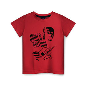 Детская футболка хлопок с принтом Metallica (Джеймс Хэтфилд) в Курске, 100% хлопок | круглый вырез горловины, полуприлегающий силуэт, длина до линии бедер | металлика