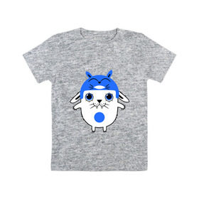 Детская футболка хлопок с принтом Totoro в Курске, 100% хлопок | круглый вырез горловины, полуприлегающий силуэт, длина до линии бедер | заяц