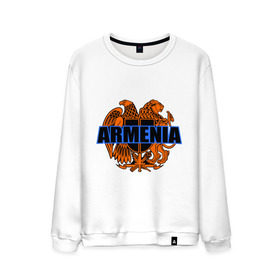 Мужской свитшот хлопок с принтом Армения в Курске, 100% хлопок |  | armenia | армянин | герб армении