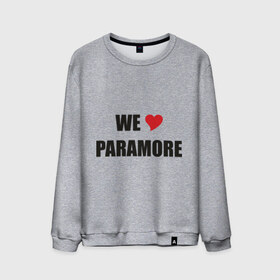 Мужской свитшот хлопок с принтом Paramore в Курске, 100% хлопок |  | paramore | rock | we love | параморе | рок | сердце