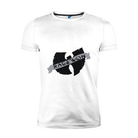Мужская футболка премиум с принтом Raekwon - Wu-Tang Clan в Курске, 92% хлопок, 8% лайкра | приталенный силуэт, круглый вырез ворота, длина до линии бедра, короткий рукав | gangsta | gansta | hip | hip hop | hop | rap | реп | рэп | рэпчина | хип | хип хоп | хоп