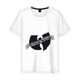 Мужская футболка хлопок с принтом Raekwon - Wu-Tang Clan в Курске, 100% хлопок | прямой крой, круглый вырез горловины, длина до линии бедер, слегка спущенное плечо. | gangsta | gansta | hip | hip hop | hop | rap | реп | рэп | рэпчина | хип | хип хоп | хоп