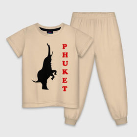 Детская пижама хлопок с принтом Phuket (5) в Курске, 100% хлопок |  брюки и футболка прямого кроя, без карманов, на брюках мягкая резинка на поясе и по низу штанин
 | 