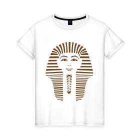 Женская футболка хлопок с принтом Natural King в Курске, 100% хлопок | прямой крой, круглый вырез горловины, длина до линии бедер, слегка спущенное плечо | egypt | египет | египетские пирамиды | желтое море | нил | пирамиды | фараон | хургада