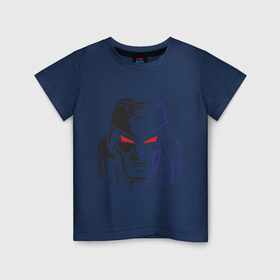 Детская футболка хлопок с принтом Мегатрон в Курске, 100% хлопок | круглый вырез горловины, полуприлегающий силуэт, длина до линии бедер | transformers | дисиптиконы | мега трон | мегатрон | трансформеры