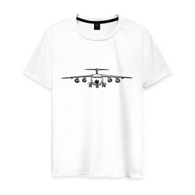 Мужская футболка хлопок с принтом Авиация (2) в Курске, 100% хлопок | прямой крой, круглый вырез горловины, длина до линии бедер, слегка спущенное плечо. | Тематика изображения на принте: авиаторы | авиация | армия | ввс | россия | самолет