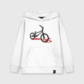 Детская толстовка хлопок с принтом BMX 1 в Курске, 100% хлопок | Круглый горловой вырез, эластичные манжеты, пояс, капюшен | bmx | велик | вело | велогонки | велорейсинг | велосипед | спортивный велосипед | фрирайд | эктрим