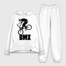 Женский костюм хлопок Oversize с принтом BMX 3 в Курске,  |  | bmx | free style | бмэкс | велик | вело | велосипедист | фристайл | экстрим | экстримальный