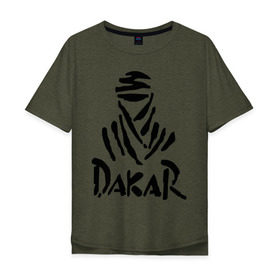 Мужская футболка хлопок Oversize с принтом Rally Dakar в Курске, 100% хлопок | свободный крой, круглый ворот, “спинка” длиннее передней части | rally dakar | авто | авто2012 | автогонки | гонки | ралли | ралли дакар