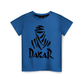 Детская футболка хлопок с принтом Rally Dakar в Курске, 100% хлопок | круглый вырез горловины, полуприлегающий силуэт, длина до линии бедер | Тематика изображения на принте: rally dakar | авто | авто2012 | автогонки | гонки | ралли | ралли дакар