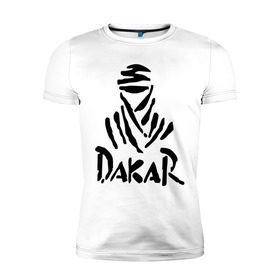 Мужская футболка премиум с принтом Rally Dakar в Курске, 92% хлопок, 8% лайкра | приталенный силуэт, круглый вырез ворота, длина до линии бедра, короткий рукав | Тематика изображения на принте: rally dakar | авто | авто2012 | автогонки | гонки | ралли | ралли дакар