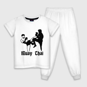 Детская пижама хлопок с принтом Muay Thai (2) в Курске, 100% хлопок |  брюки и футболка прямого кроя, без карманов, на брюках мягкая резинка на поясе и по низу штанин
 | Тематика изображения на принте: муай тай