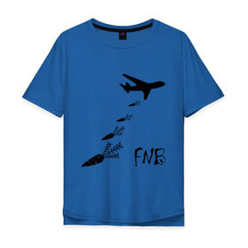 Мужская футболка хлопок Oversize с принтом Еда вместо бомб в Курске, 100% хлопок | свободный крой, круглый ворот, “спинка” длиннее передней части | бомбы | еда | морковки | самолет